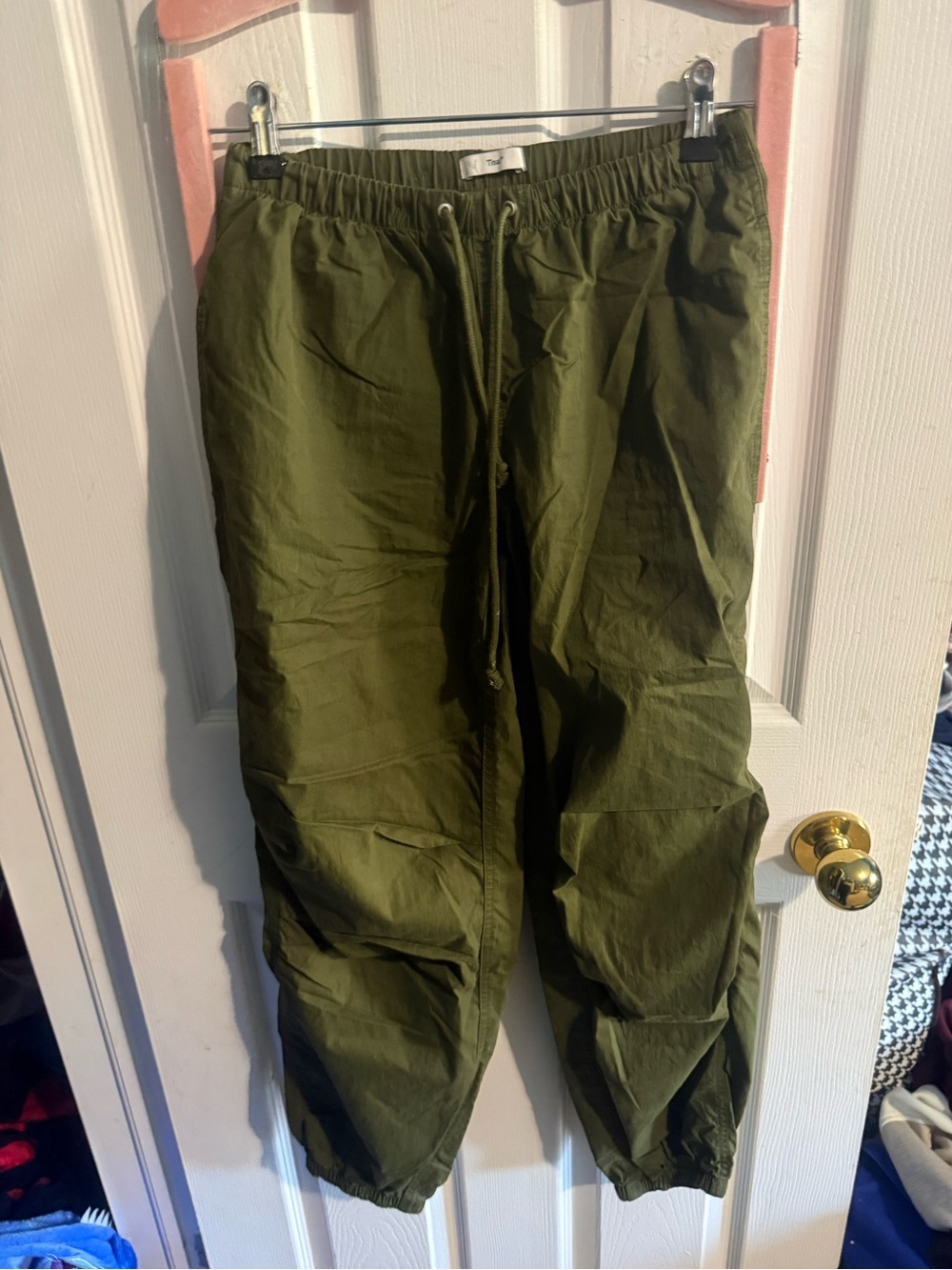 TNA Olive Green Women's Cargo Jogger Pants